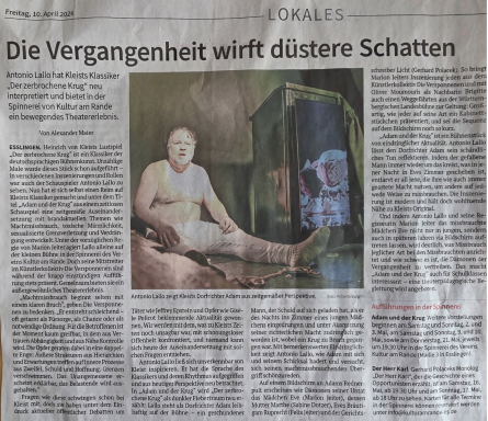 Kritik zu "Adam und der Krug"